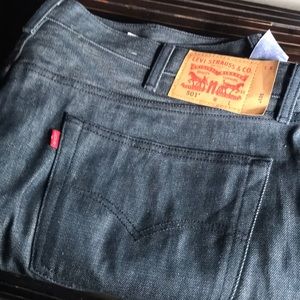 🚨B2G1 New LEVIS 501 Off Black Denim Butterfly Button Jeans